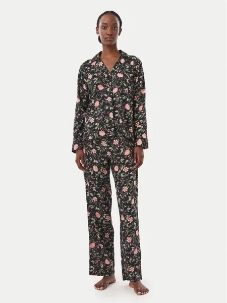 LAUREN RALPH LAUREN Pižama črna