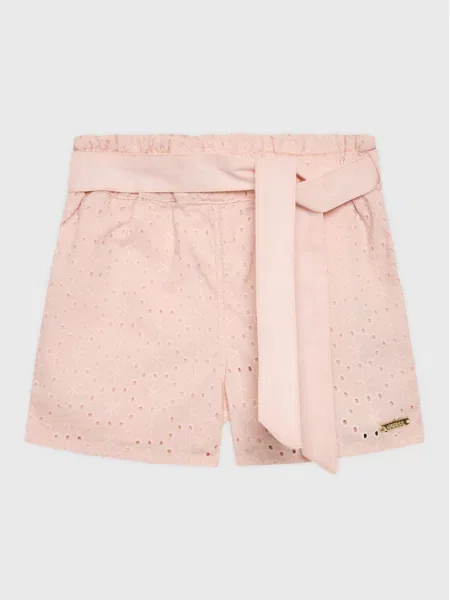 Šortky z materiálu Guess růžové
