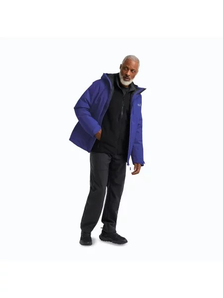Kurtka puchowa Jack Wolfskin Icecape 2 l Down Ins Rds niebieska