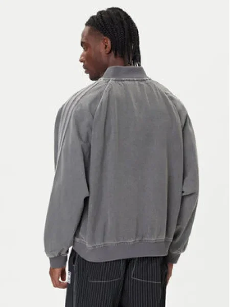 ADIDAS ORIGINALS Prechodná bunda Sst Adicolor denim sivý