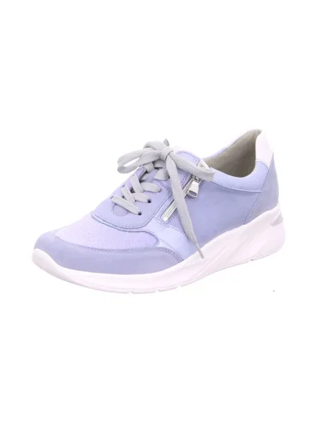 Sneakersy Waldläufer skórzane niebieskie