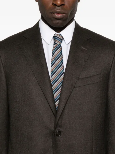 Costum Corneliani de lână de costum maro