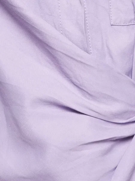 Scurt rochie tip cămașă Sandro drapată violet