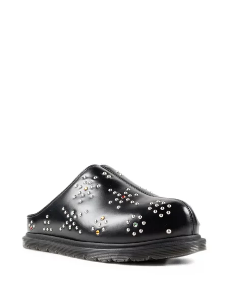 Papuci tip mules Dr. Martens din piele negru