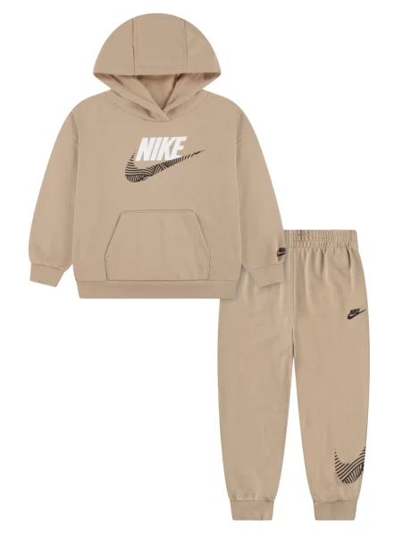 Nike Sportswear Jogging ruhák bézs / fekete fehér