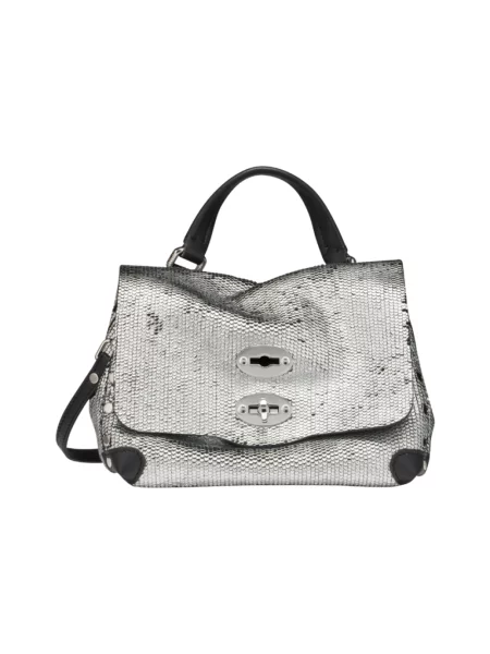 Torebka Zanellato skórzana szara