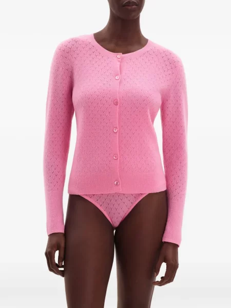 Cardigan Eres tricotate roz