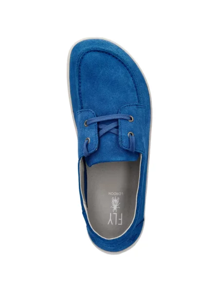 Loafers Fly London με κορδόνια σουέντ μπλε