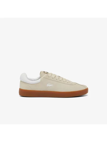 Lacoste Zamszowe Sneakersy Baseshot beżowe