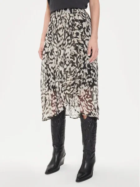 Morgan Fustă midi bej