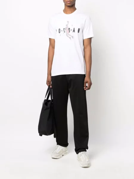 Scurt tricou Nike cu imagine alb