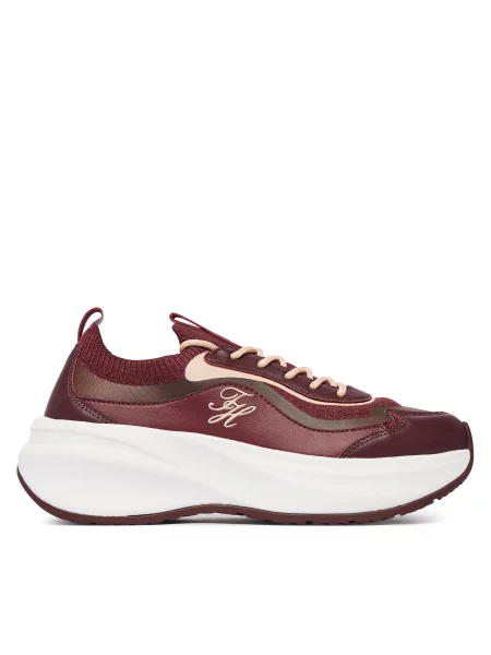 Sneakers Tommy Hilfiger TH Wave Runner Vișiniu