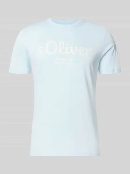 T-shirt o kroju regular fit z czystej bawełny S.oliver Red Label