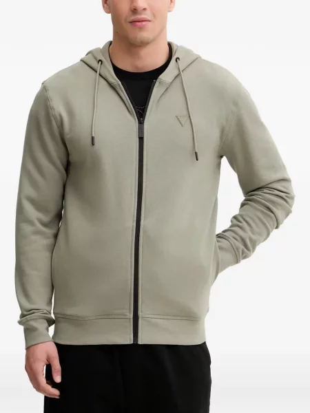 Hoodie Guess με αυτόγραφο πράσινο