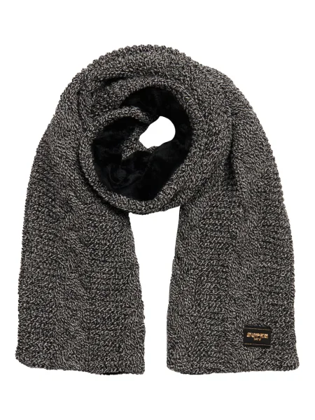 Superdry & Co Šal pegasto črna