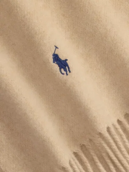 Vlněné šněrovací ponožky Polo Ralph Lauren s třásněmi modré