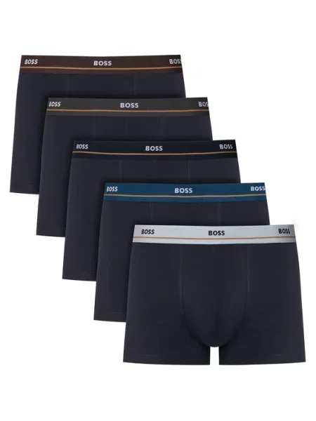 BOSS bokserki z Trunk 5P Essential granatowe