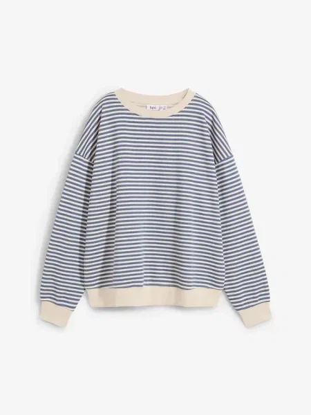 Bluza o luźnym kroju niebieska