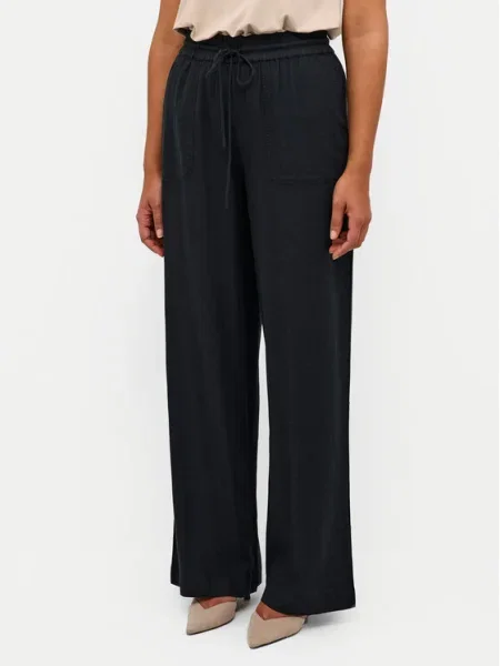 Kaffe Pantaloni din Milia negru