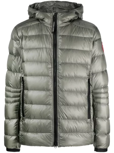 Geacă cu puf Canada Goose cu glugă verde
