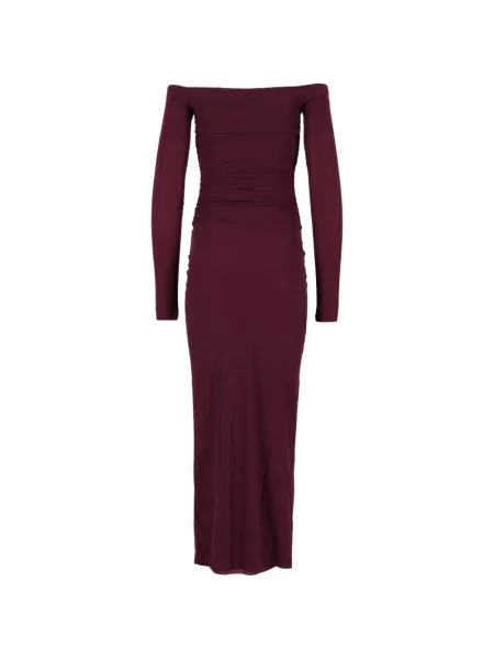Rochie midi Amazuìn drapată roșu