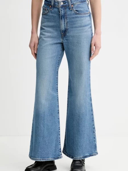 Levi's jeans RIBCAGE BELLS albastru