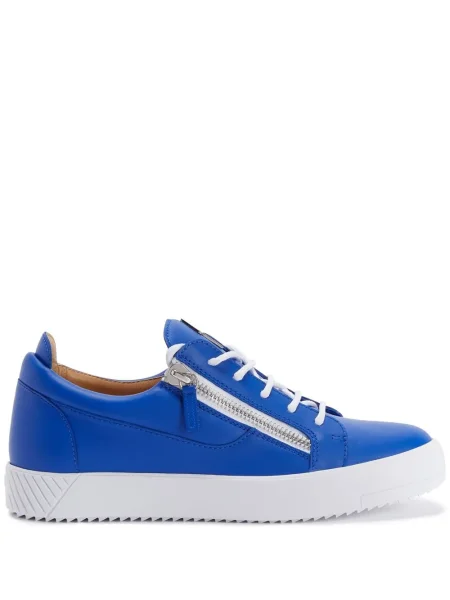 Sneakerși Giuseppe Zanotti din piele albastru
