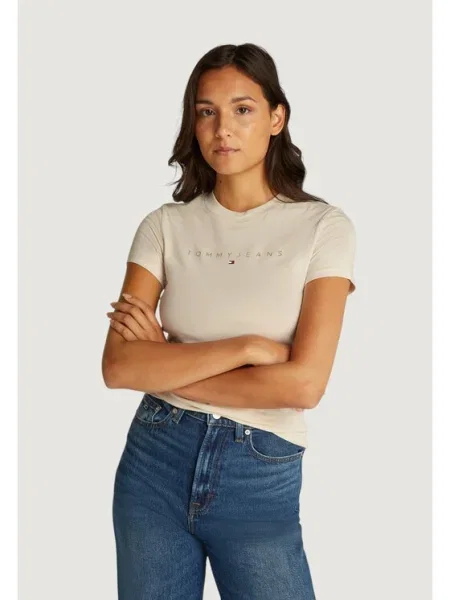 Tommy Jeans Tricou Tonal Linear bej