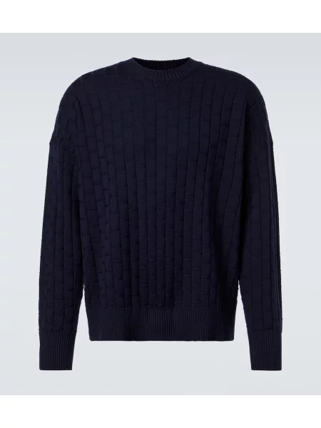 Pulover Plan C de lână albastru