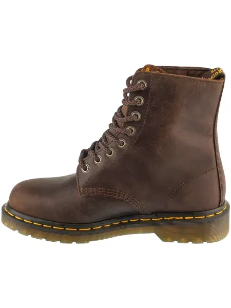 Kvetinové členkové topánky Dr. Martens hnedá