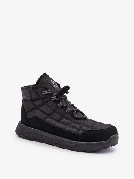 Botine Kesi cu șireturi din dantelă negru