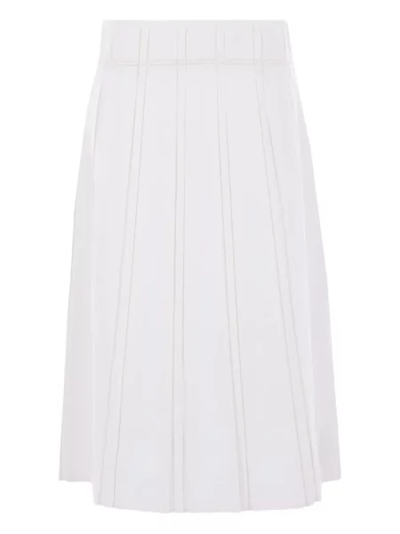 Fustă Jil Sander de in alb