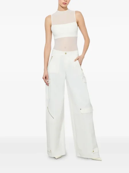 Body Alice + Olivia plasă alb