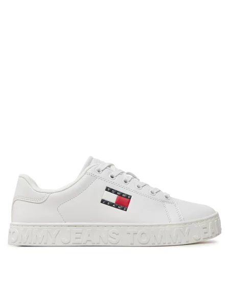 Αθλητικά Tommy Jeans Tjw Logo Outsole Sneaker Ess λευκό