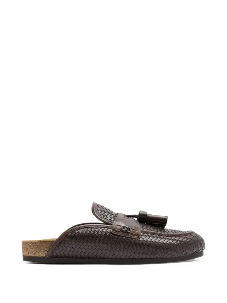 Papuci tip mules Sam Edelman fără toc maro