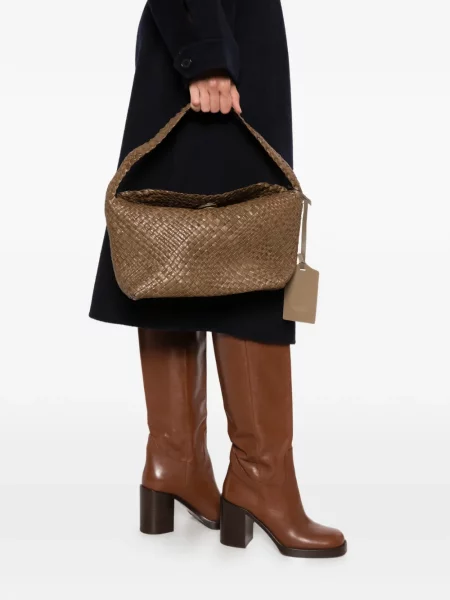 Geantă shopper Ibeliv din piele maro
