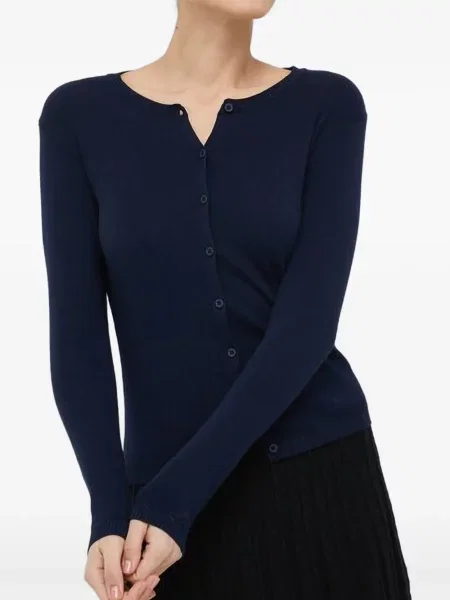 Cardigan Benetton tricotate albastru