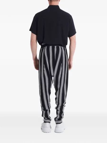 Pantaloni Tessitura cu dungi negru
