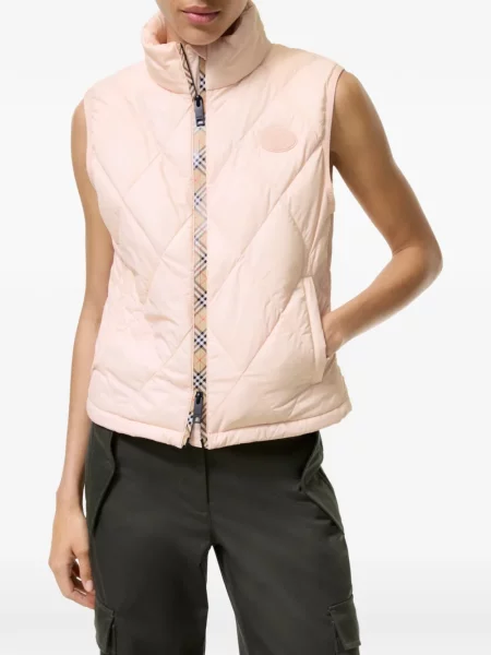 Matlasat vestă Burberry roz