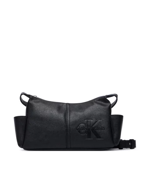 Calvin Klein Torebka Pockets Monologo Crossbody czarny