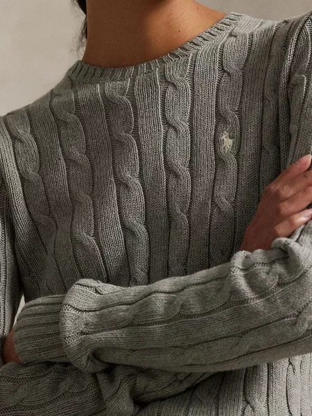 Легкий свитер Polo Ralph Lauren серый