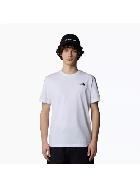 Koszulka sportowa The North Face z nadrukiem z krótkim rękawem biała