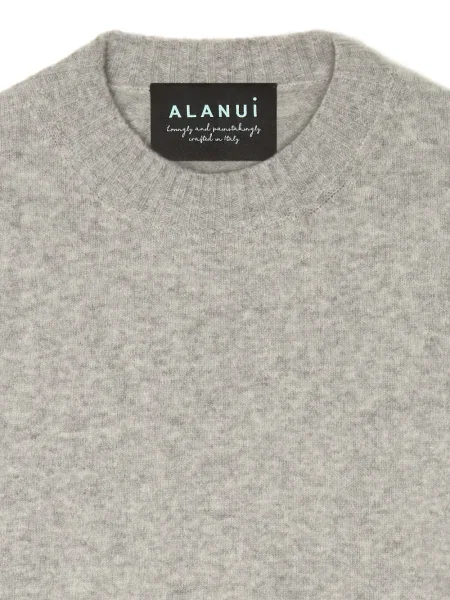 Pulover Alanui tricotate cu decolteu rotund gri