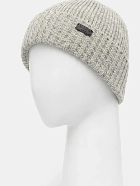 Barbour beanie kapa z volno Carlton Beanie siva
