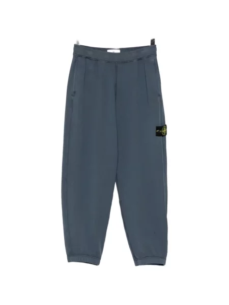 Pantaloni Stone Island cu strasuri alergare albastru