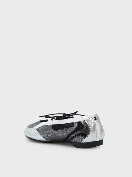 Балетки Diesel серебряные