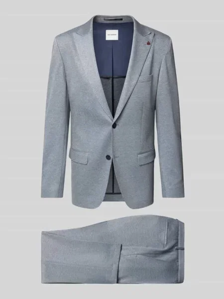 Garnitur w kroju extra slim fit o jednokolorowym designie Roy Robson
