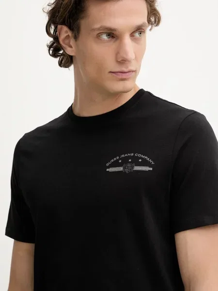Футболка Guess Jeans з принтом чорний