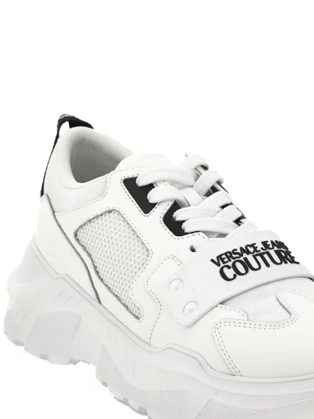 Sneakerși Versace Jeans Couture plasă alb