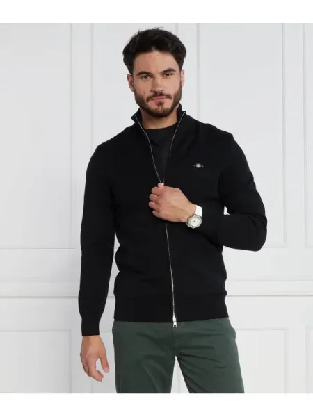 Gant Cardigan | Regular Fit negru